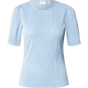Vila Dames Vinira O-Neck Puff 2/4 Top/R, Blissful Blue, M