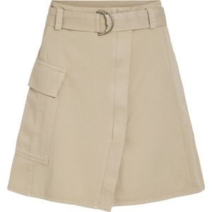 Vila - Katoenen Rok - Beige - Met Zakken