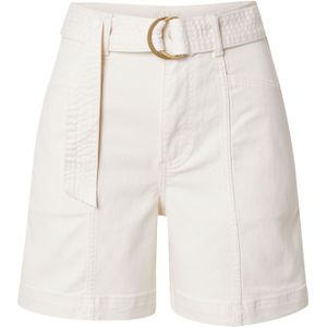 Short met hoge taille VILA. Katoen materiaal. Maten 36 FR - 34 EU. Beige kleur