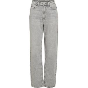 Vila Jeans Vikelly Jaf Hw Straight Jeans-noos 14084730 Light Grey Deni/wash Lgd 0 Dames