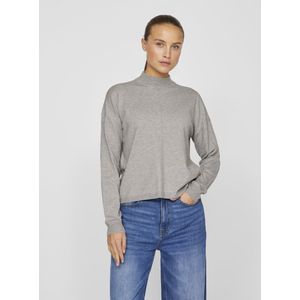 Vila Trui Viamanda Knit Top 14105037 Light Grey Mela/melange Dames