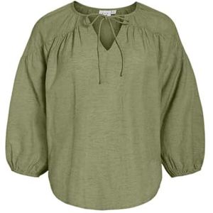 Viprisilla V-hals 3/4 top, sage, 38