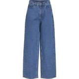 Vila - Freya Jaf - Wijde Jeans - Denim - Hoge Taille - 79% Katoen