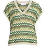 VILA - EMBER - Top - Groen - Korte Mouwen