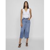 Denim Rok - Blauw - 79% Katoen, 20% Gerecycled Katoen, 1% Elastaan