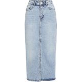 Denim Rok - Blauw - 79% Katoen, 20% Gerecycled Katoen, 1% Elastaan