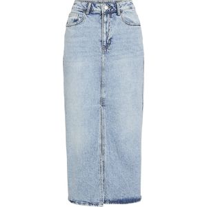 Vila - Jaf - Spijkerrok - Denim - 79% Katoen, 20% Gerecycled Katoen