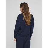 Vila Visiffi Atelier O-Neck L/S Top/Pb, navy blazer, XS