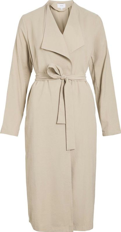 Vila - Lanni - Trenchcoat - Zwart - 90% Gerecycled Polyester