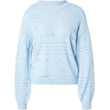 Vila - Viril - Top - Lichtblauw - V-hals - Duurzaam Materiaal