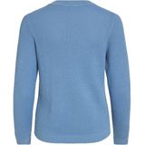 Vila - Vintage Indigo - Gebreide Trui - 100% Katoen - Regular Fit