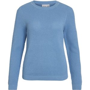 Vila - Vintage Indigo - Gebreide Trui - 100% Katoen - Regular Fit