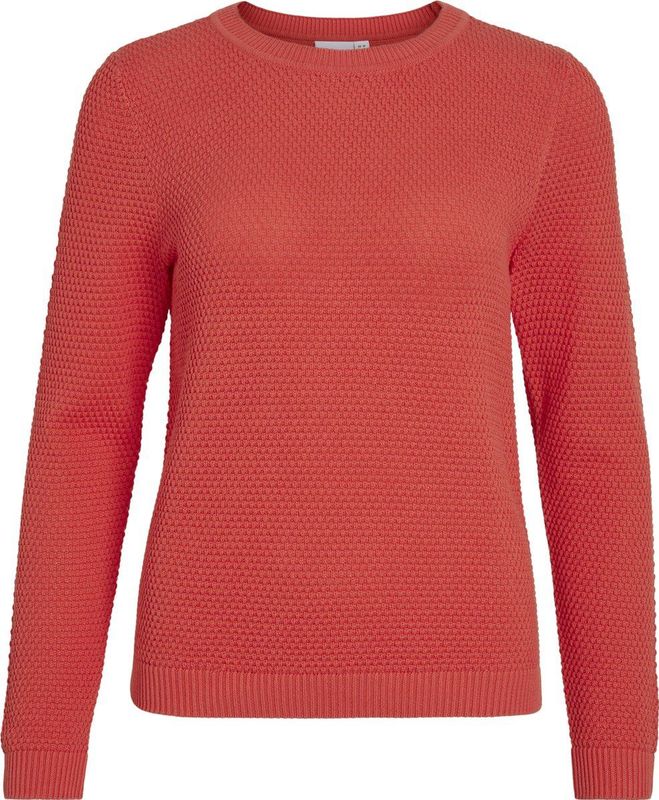 Vila - Dubarry Trui - Biologisch Katoen - Regular Fit - Ronde Hals