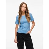 Vikassie S/S Pointelle Top - Noos, Blissful Blue, S