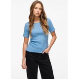 Vikassie S/S Pointelle Top - Noos, Blissful Blue, S