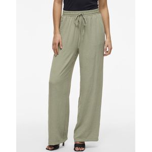 Vila - Josa Wide Leg Fit Broek - Hoge Taille - Losse Pasvorm - 100% Gerecycled Polyester