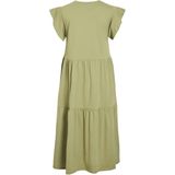 Vila - Summer Midi-jurk - Katoen - Met Korte Mouwen