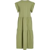 Vila - Summer Midi-jurk - Katoen - Met Korte Mouwen