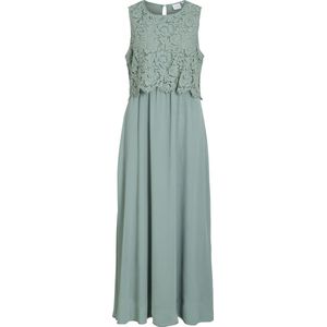 VILA - Model 'MILINA' - Maxi-jurk - Gehaakt Kant