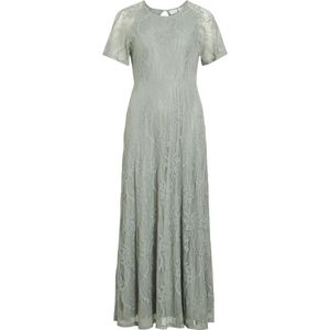 Vifemma S/S Lace Dress - Korte Mouwen - Groene Kleur - Vila