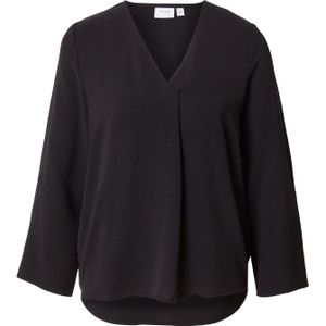 Vila - VIJOSA - Shirt - Zwart - 3/4 V-hals