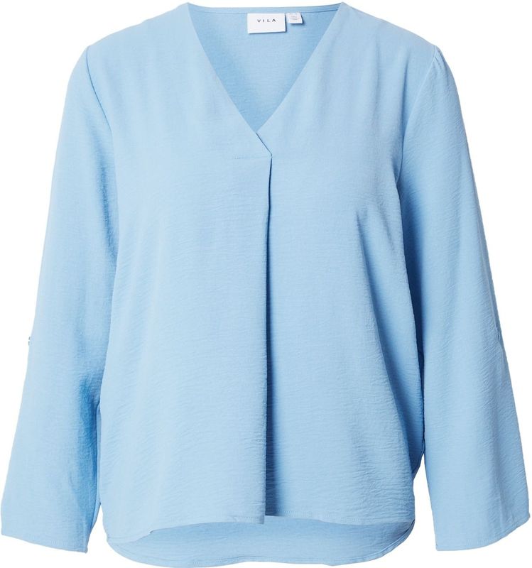 Vila - VIJOSA - T-shirt - Blissful blue - 3/4 V-hals