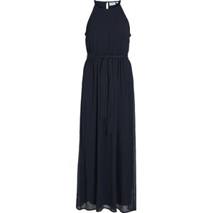 Bruidsmeisjesjurk - Ronde Hals - Mouwloos - Knoopdetail - 100% Gerecycled Polyester