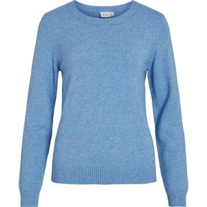 Gebreide Trui - Blissful Blue - Licht Melange - Regular Fit