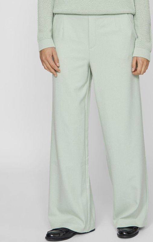 Vila Broek Vivarone Hw Wide Pant - Noos 14087407 Silt Green Dames