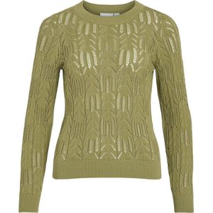Vila - Gebreide Trui - Sage Groen - 100% Organisch Katoen