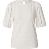 VILA - Blouse - Wit - Blouseshirt - Gevoerde Zoom/Rand - Pofmouwen