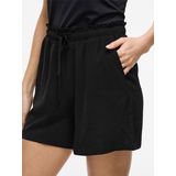 Vila - VIJOSA HW SHORTS - Korte Broeken - Zwart