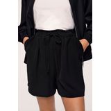Vila - VIJOSA HW SHORTS - Korte Broeken - Zwart