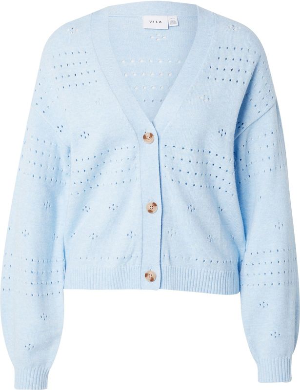 Vila - Ril - Cardigan - Zwart - Gebreid - V-hals - Lange Mouwen