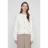 Vila - Viril V-neck Knit - Vest - Wit - Dames