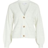 Vila - Viril V-neck Knit - Vest - Wit - Dames