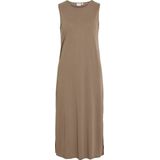Vila - O-Neck S/L Midi Dress - Mountain Trail - Lange Jurk - Normale Pasvorm