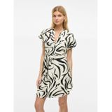 Vila - Viclo - Jurk - Ecru Dessin - Polyester