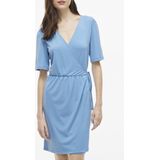 VILA - NAYELI - Jurk - Azuur - Korte Lengte - Wikkel Design