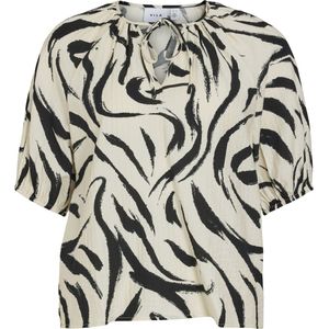 VILA - Viclo 2/4 V-hals Top - Kleur Berk - Materiaal Noos - 1 Stuk