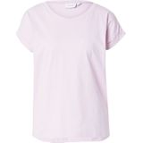T-shirt - Winsome Orchid - Basic - Ronde Hals - Omgeslagen Mouwen