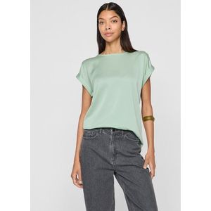 Vila Kurzarmshirt VIELLETTE S/S SATIN TOP - NOOS Satin Optik