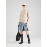 Vila - Vipricil New Shirt - Blouse - Feather Gray - 90% Viscose 10% Linnen