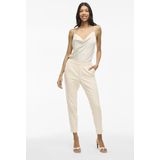 Vila - Vivarone Hw Slim Pant - Dames - Fungi - Katoen