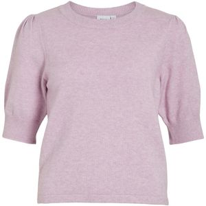 Vila Dames Viril 2/4 Sleeve O-Neck Knit Top Noos, Winsome Orchid, XL