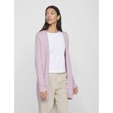 Vila - Halflang Vest - Winsome Orchid/Melange - Regular Fit - Zacht Breisel