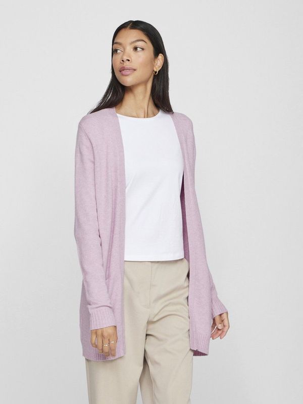 Vila - Halflang Vest - Winsome Orchid/Melange - Regular Fit - Zacht Breisel