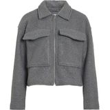 Vila Jas Vidaphne Jacket 14103404 Medium Grey Melange Dames Maat - 40