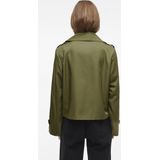 VILA - Korte Trenchcoat - Olijfgroen - Polyester