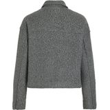 Vila - Vidaphne L/S Jacket - Grijs - Leren Jassen